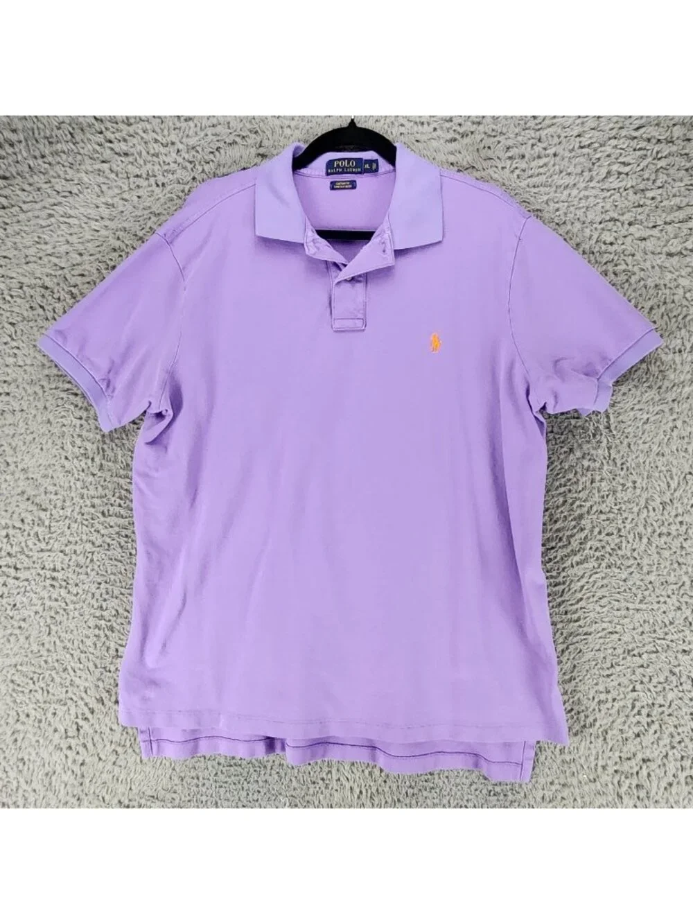Polo Ralph Lauren Shirt Mens XL Purple Short Sleeve Polo